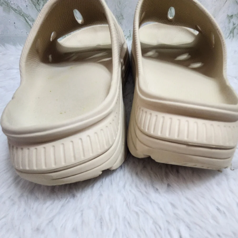 Open Toe Beige Color Slides